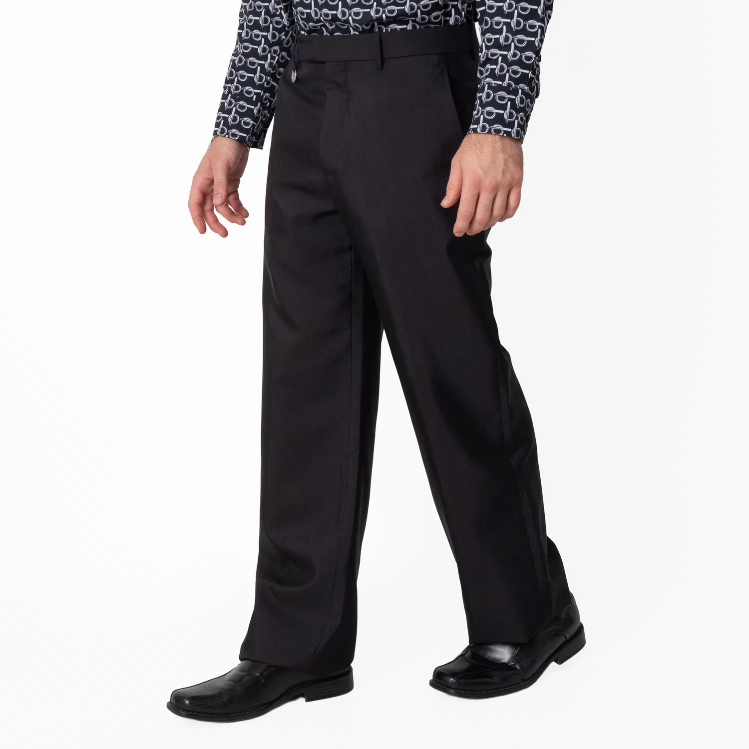 Брюки классические из шерстяной смеси Wool-Blend Tailored Trousers Burberry, Black