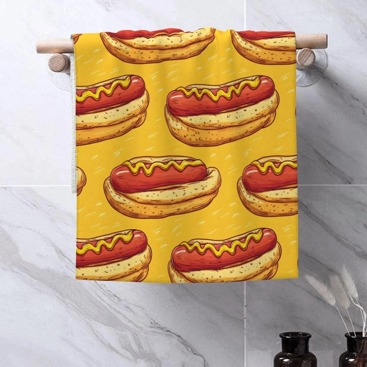 Махровая салфетка Hot Dog, GVYGVY, 70x40 см — фото 4