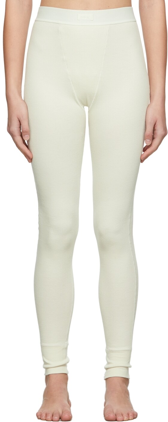 

Хлопковые леггинсы в рубчик Off-White SKIMS