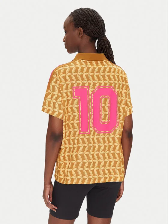 Футболка loose fit FARM Rio Adidas, оранжевый — фото 3