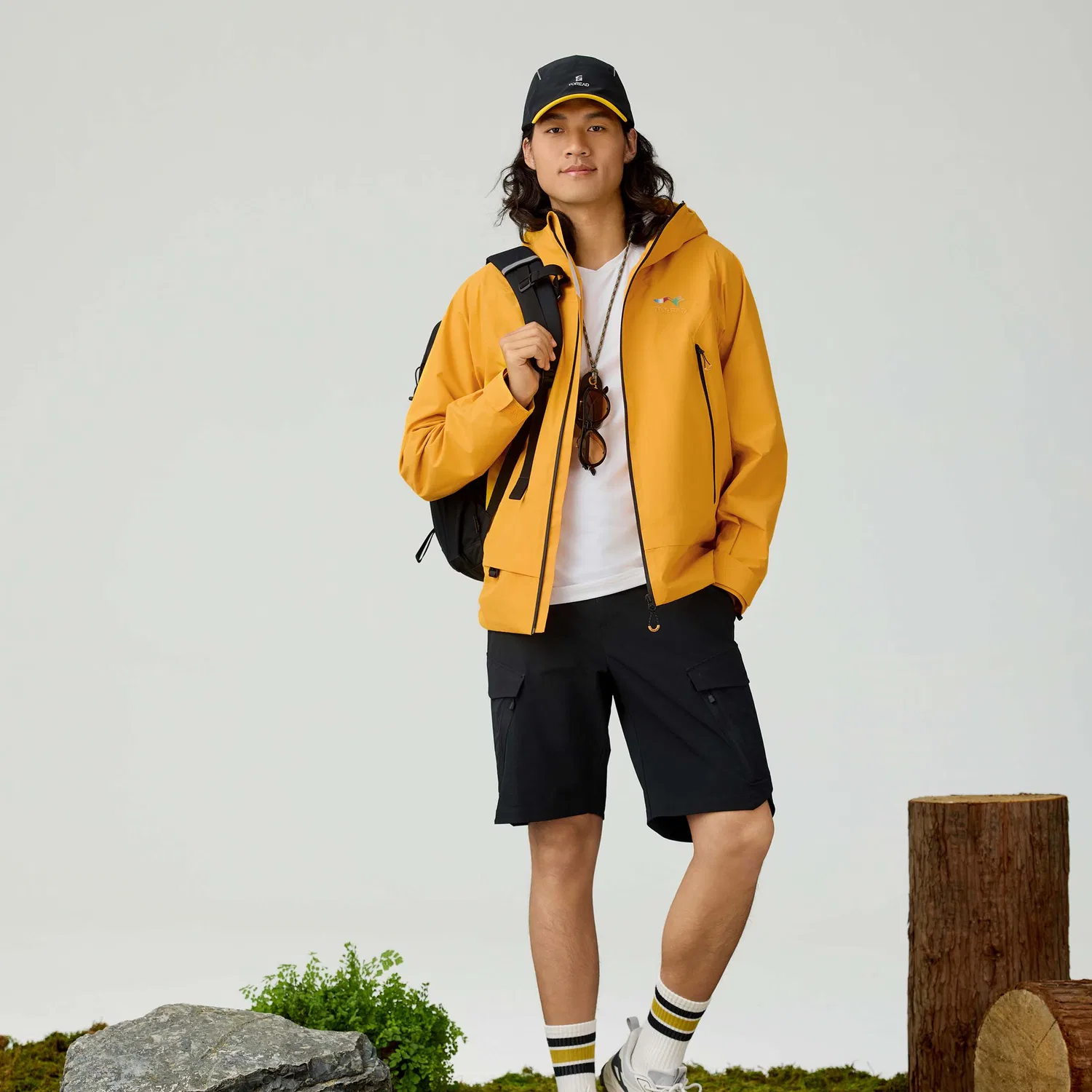 Детская ветровка непромокаемая и ветрозащитная Maple Yellow TOREAD, Maple Yellow — фото 4