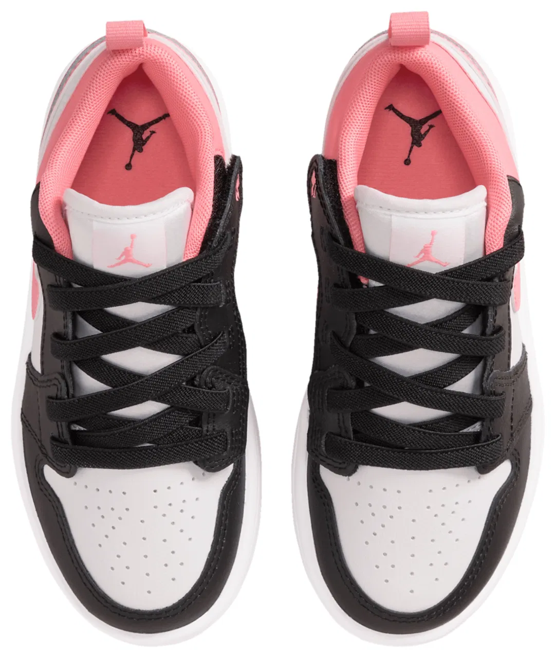 Кроссовки для девочек AJ 1 Low Jordan, цвет Black/Pink Glaze/White — фото 4