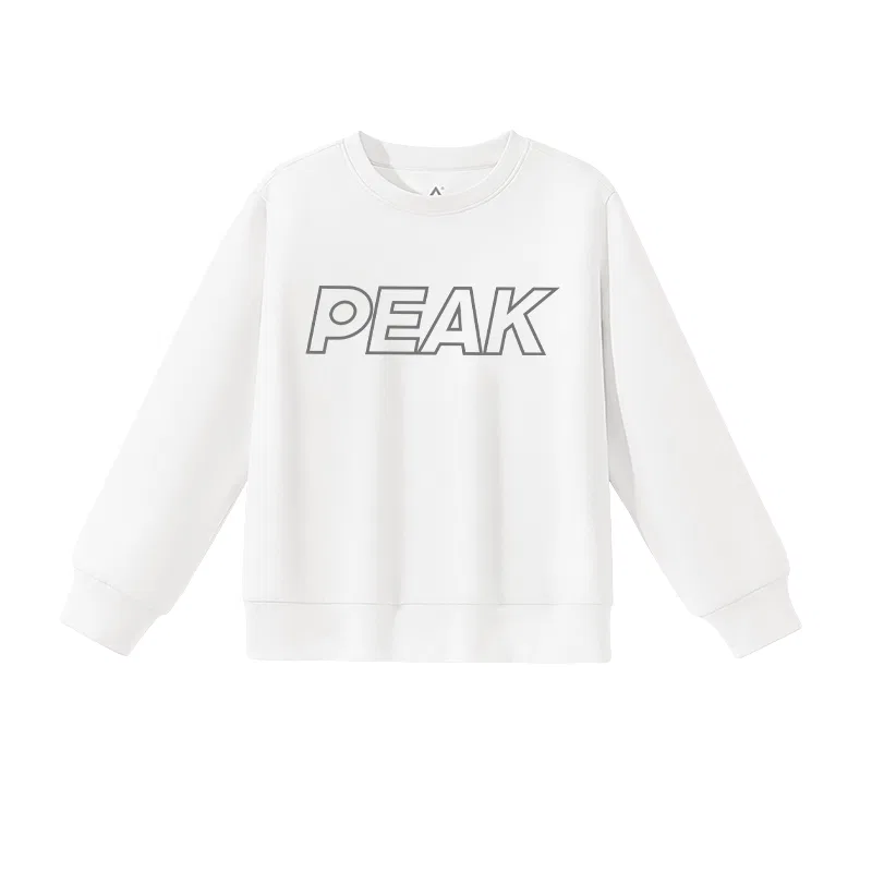 Свитшот детский PEAK White/PK Hollow Gray Large