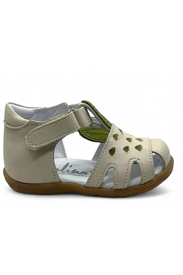 Детские туфли для девочек кожаные Perlina, Nude Color — фото 2