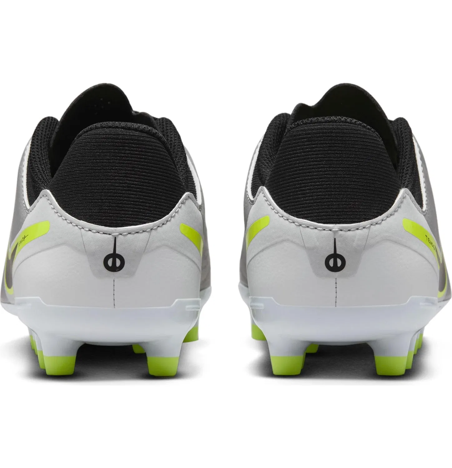 Детские бутсы для мальчиков Legend 10 Academy Fg/Mg NIKE, Metallic Silver Black Volt — фото 2