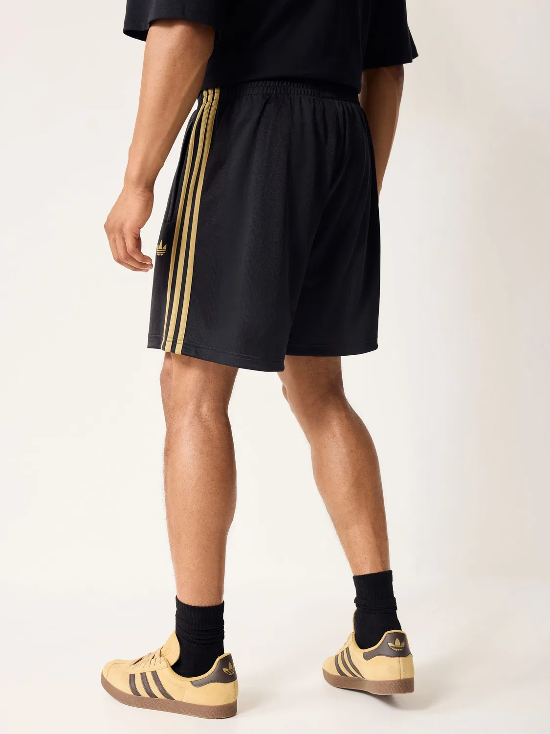 Шорты джаккардовые Adicolor от adidas Originals, черный — фото 3
