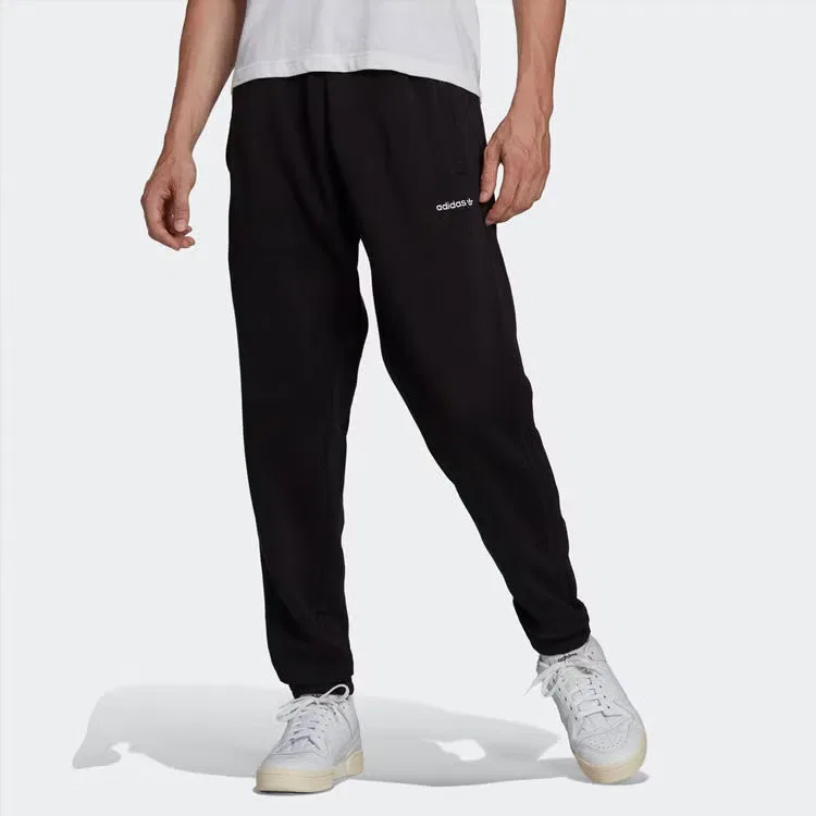 Брюки спортивные с принтом Adidas, черный