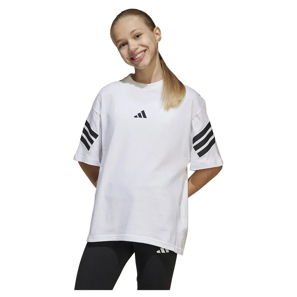 Футболка с коротким рукавом Future Icons 3 Stripes Adidas, белый