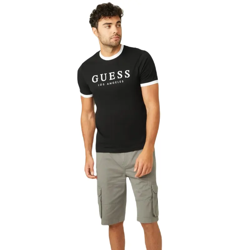 

Футболка Guess Factory Kirk Logo, черный