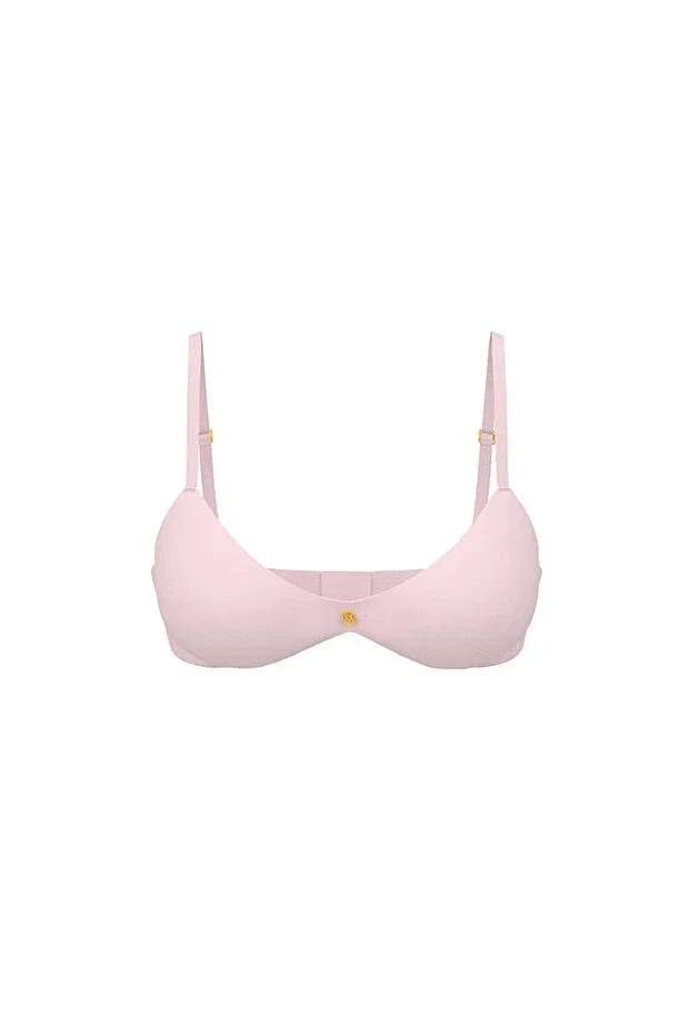 Женский бюстгальтер без косточек с цветочным принтом So Obsessed Smooth Wire-Free Push-Up Bra Victoria'S Secret, Angel Pink — фото 3