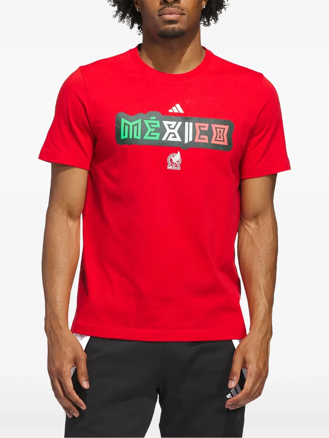 Футболка World Cup 2026 Mexico с принтом Adidas, красный — фото 2