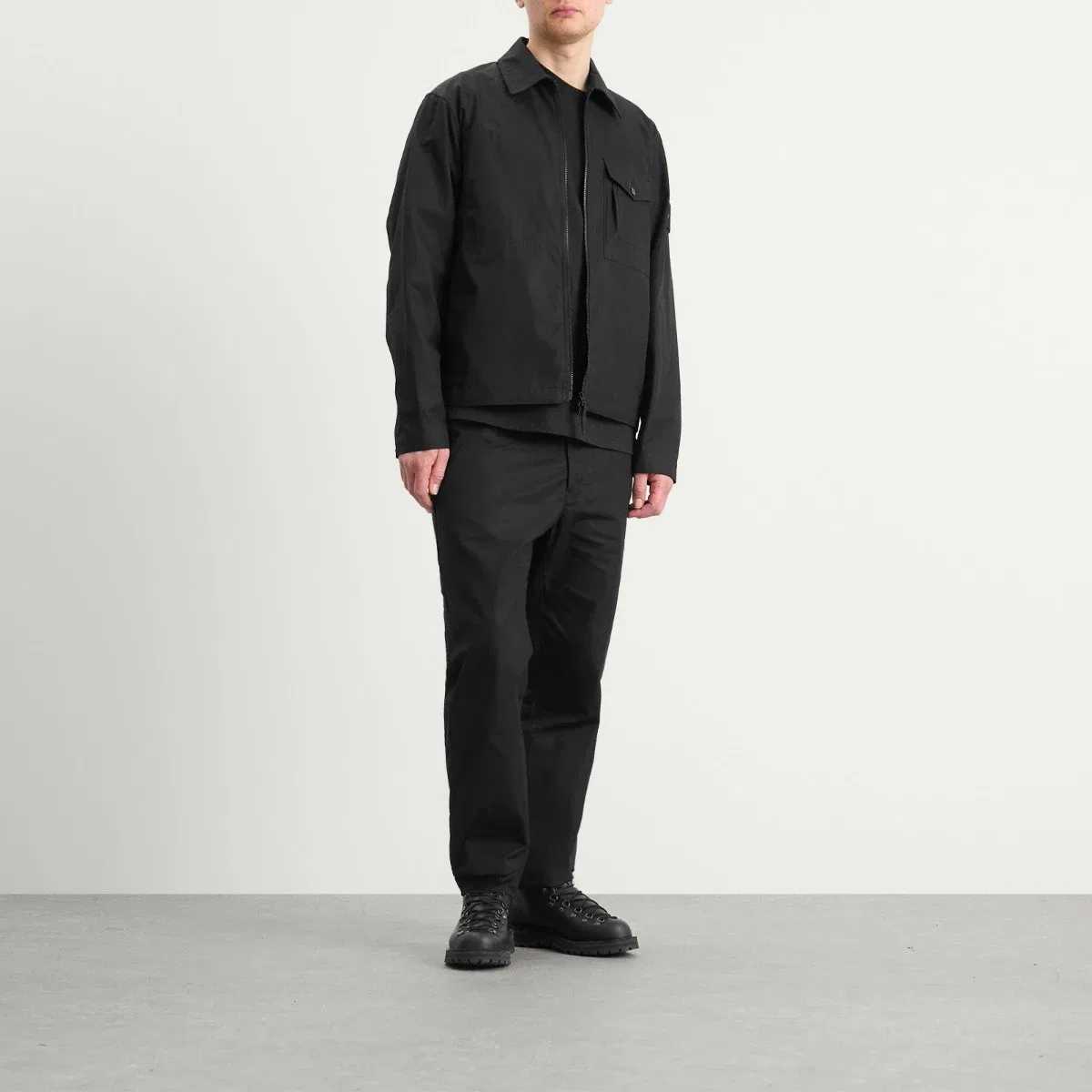 Брюки из хлопкового канваса Ghost All Weather Cotton Canvas Trousers Stone Island, Black — фото 4