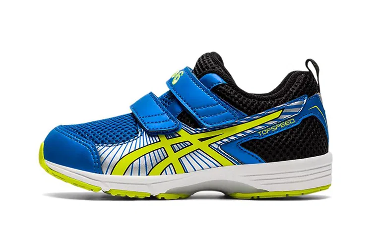 Детские беговые кроссовки с низким верхом Blue Yellow Silver ASICS