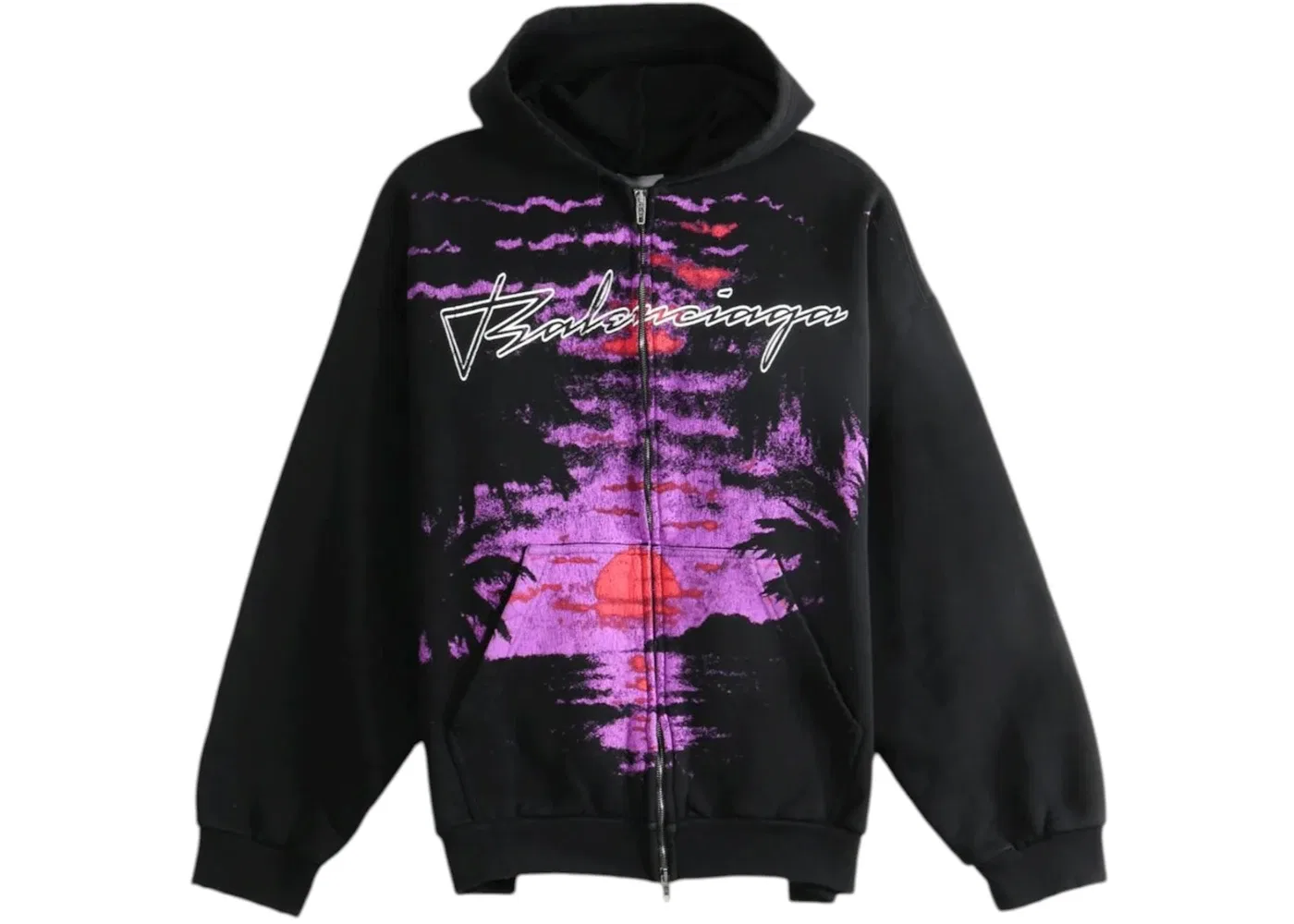 Женская худи с принтом Hoodie Balenciaga, Black
