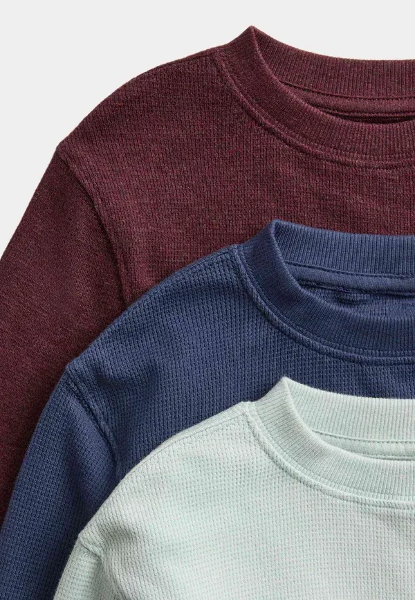 Джемпер из хлопка, 3 шт, Marks & Spencer, Burgundy, бордовый — фото 3