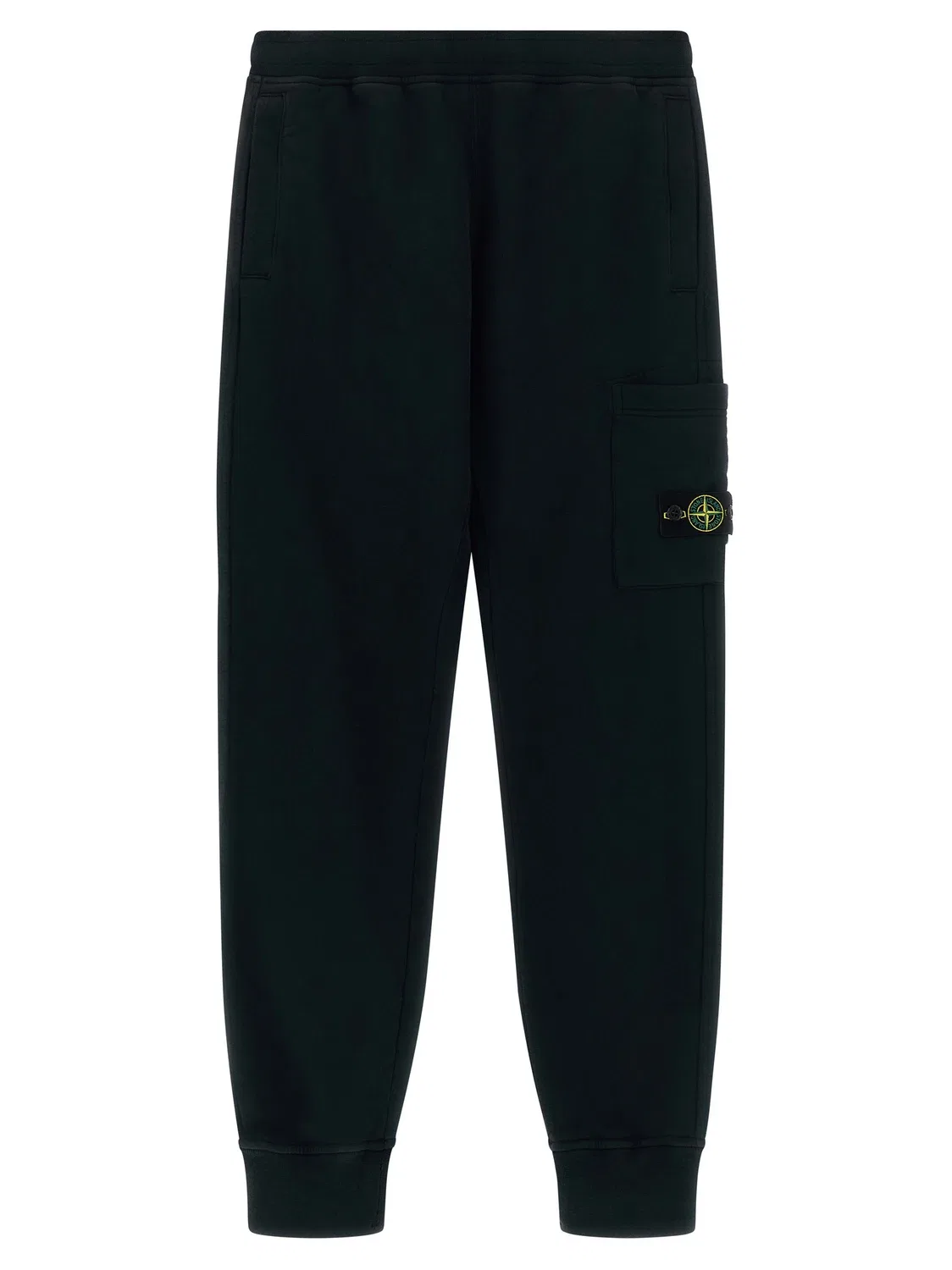 Брюки-карго с логотипом-нашивкой Stone Island Junior, черный