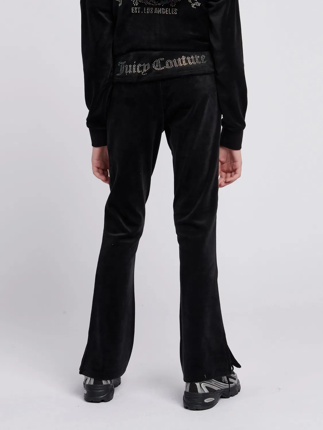 Джоггеры с отворотом на поясе Juicy Couture, черный — фото 3