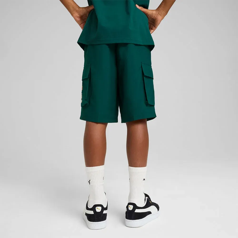 Брюки карго Puma Mid 90S Chino, зеленый — фото 4