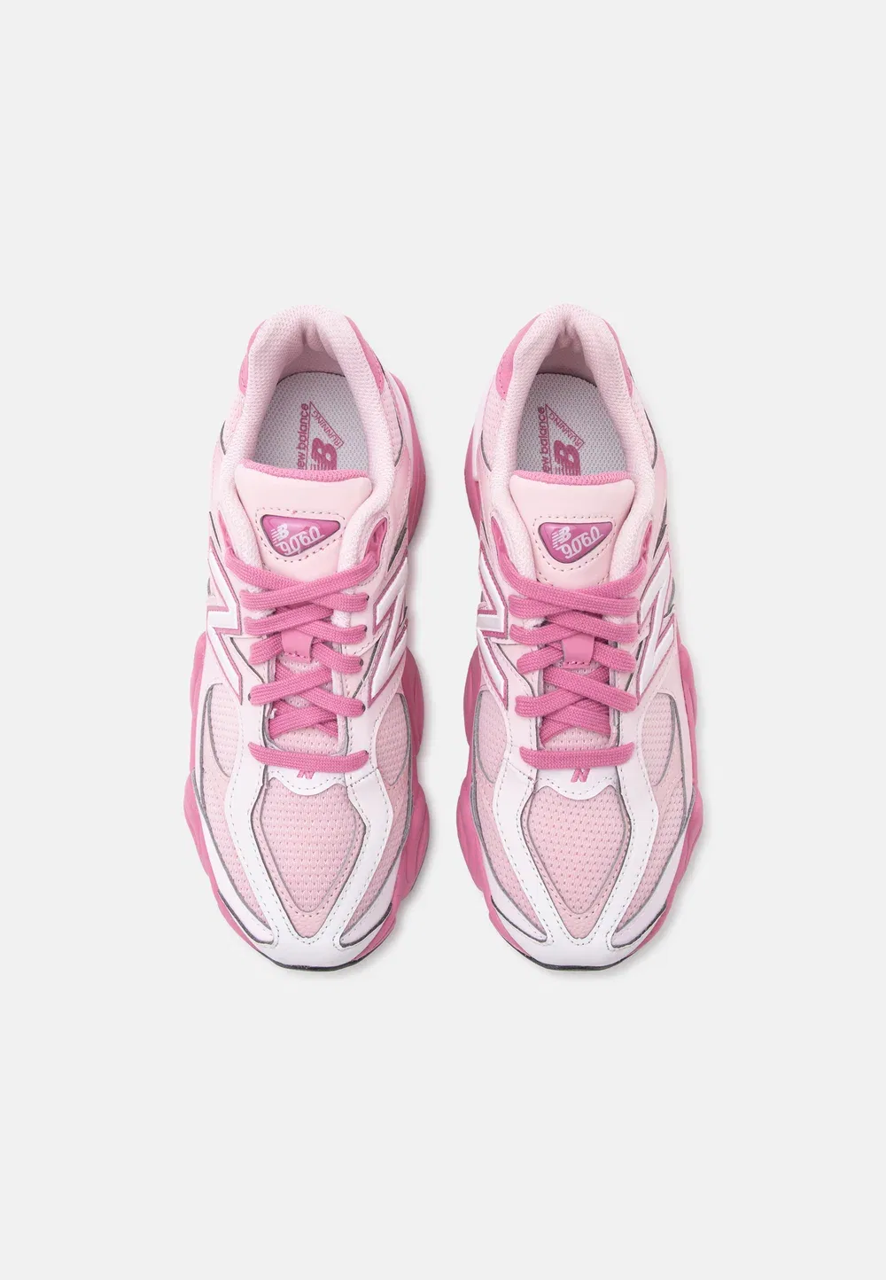 9060 унисекс - кроссовки New Balance, Pink Salt/Pink Eraser — фото 4