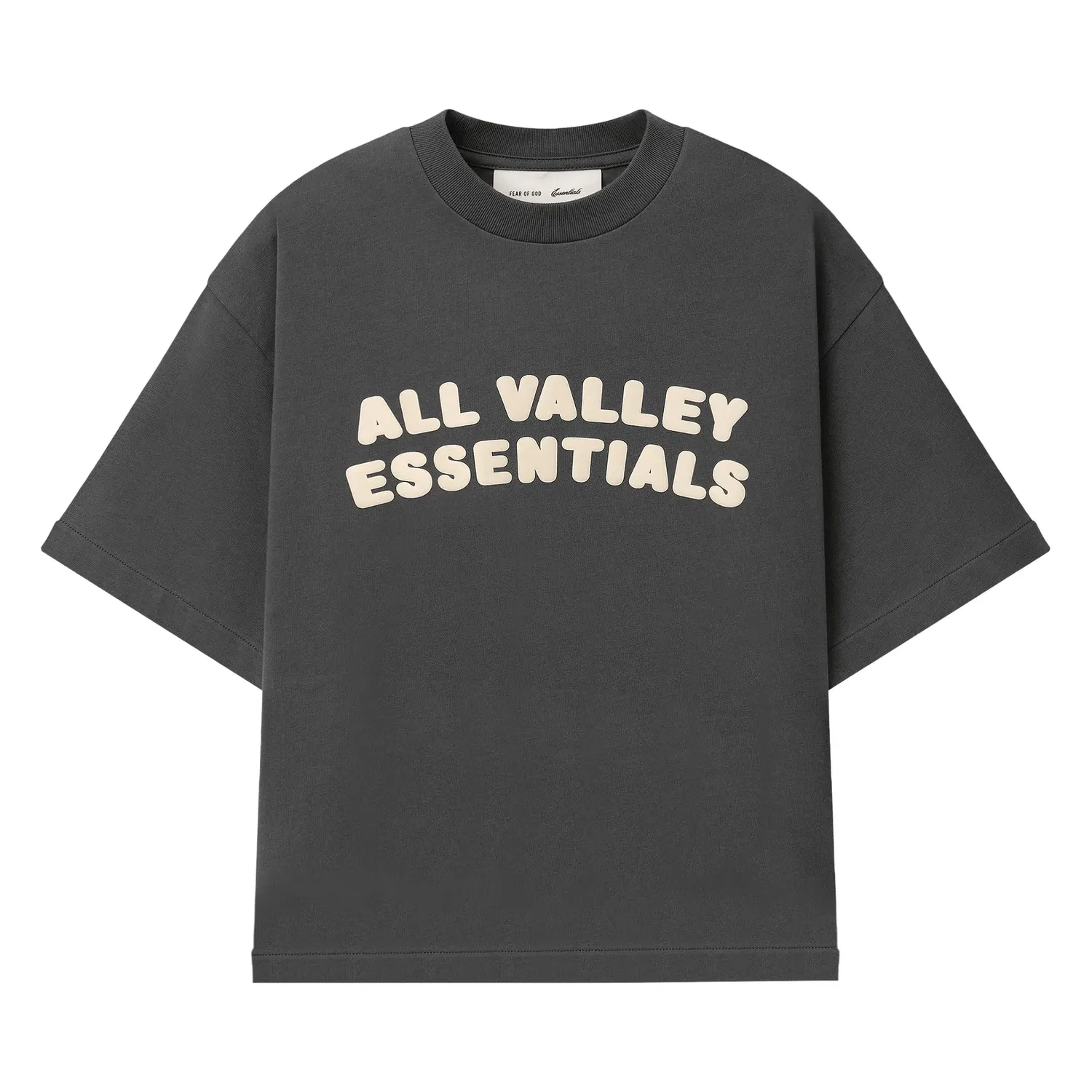 Футболка Fear of God Essentials Merch Tee свободного кроя, серый