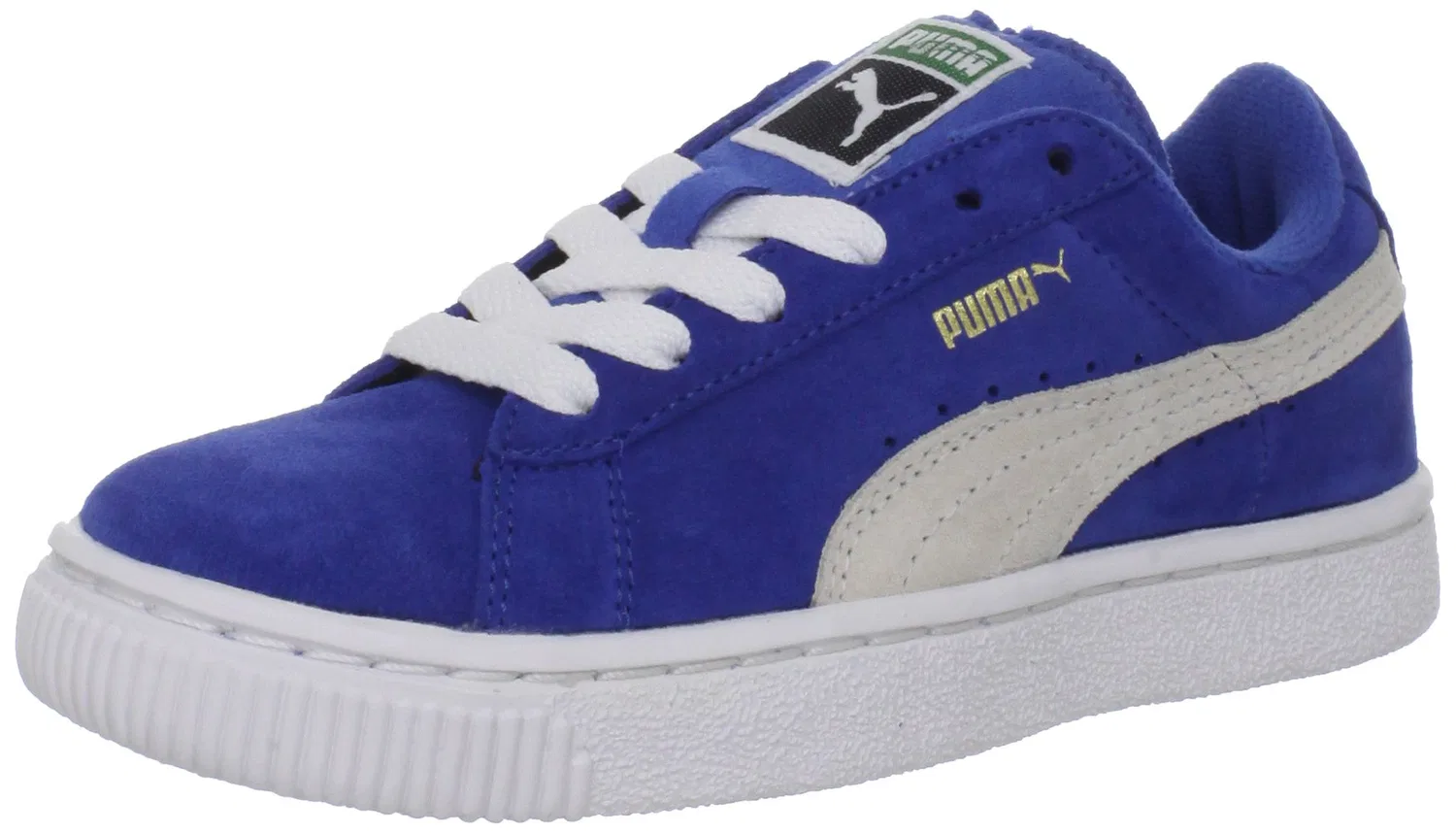 Детские кроссовки для мальчиков замшевые Kids PUMA, Olympian Blue White