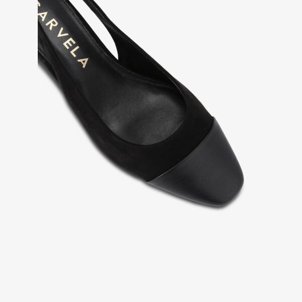 Туфли-Лодочки Amelia из искусственной кожи с открытой пяткой Carvela, черный — фото 4