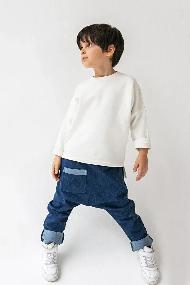 Детские джинсовые брюки-карго для девочек Catz Kids, Navy Blue