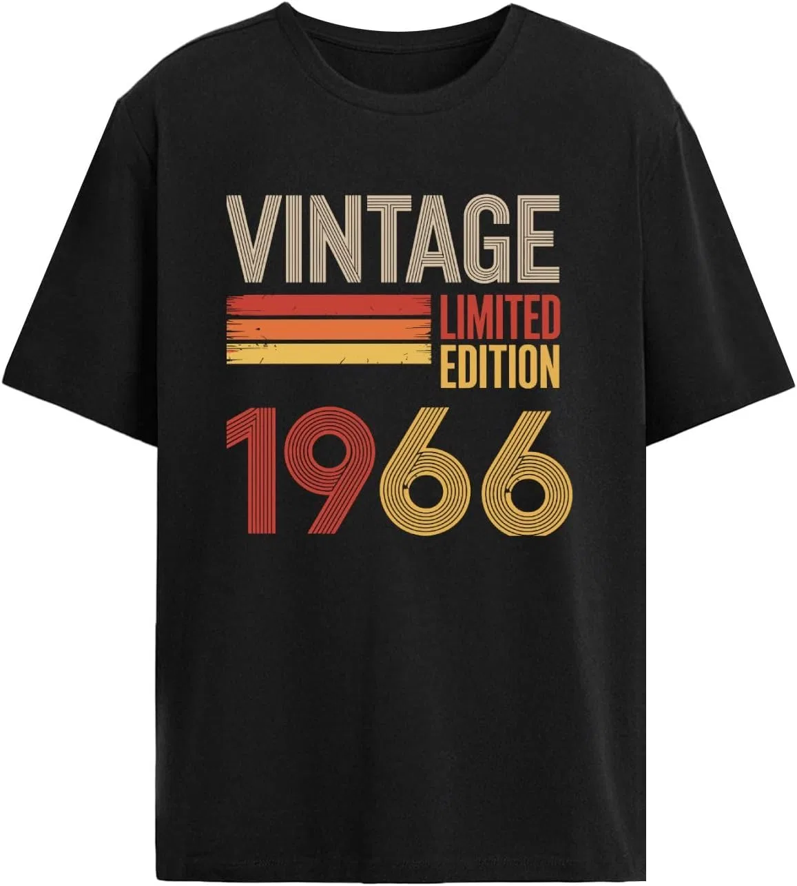 Мужская футболка с графическим принтом Vintage 1966, Allblack