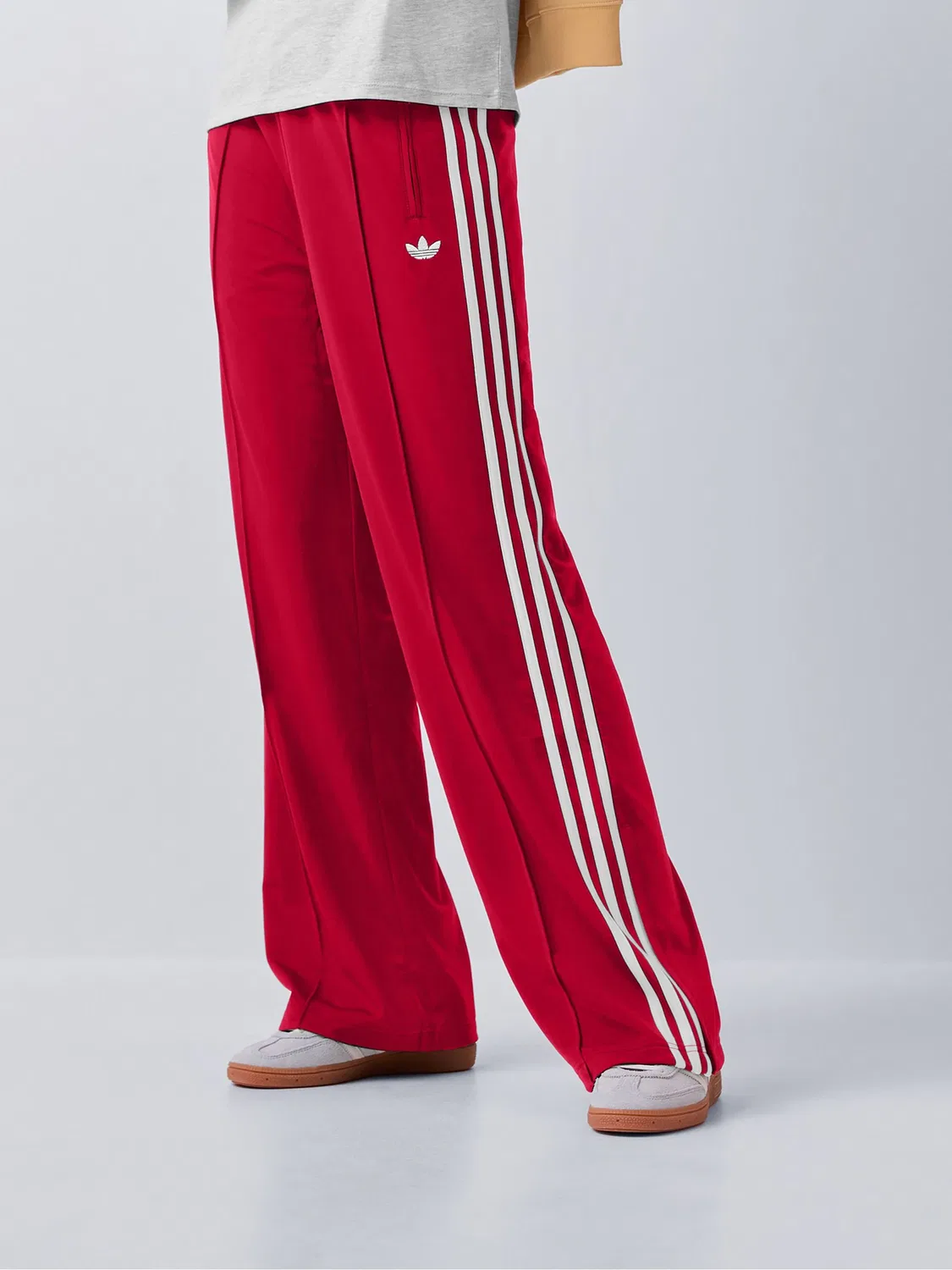 Брюки свободного кроя Firebird, adidas Originals, красный