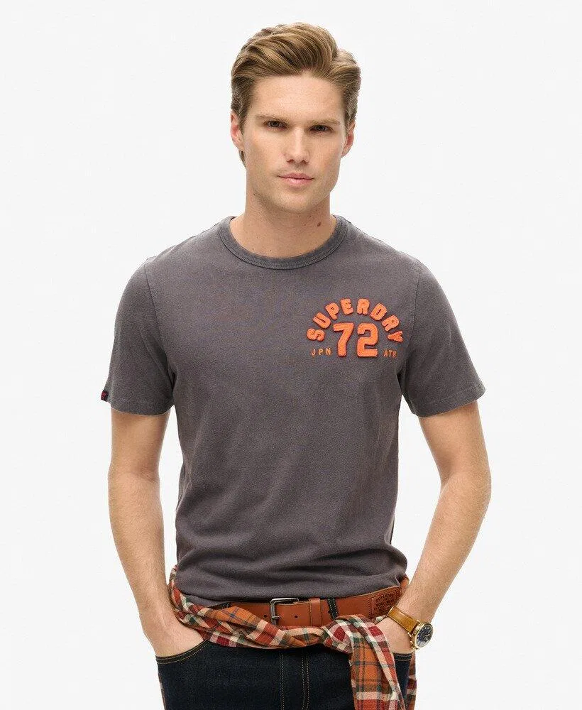 Женская хлопковая футболка Vintage с круглым вырезом Superdry, Черный