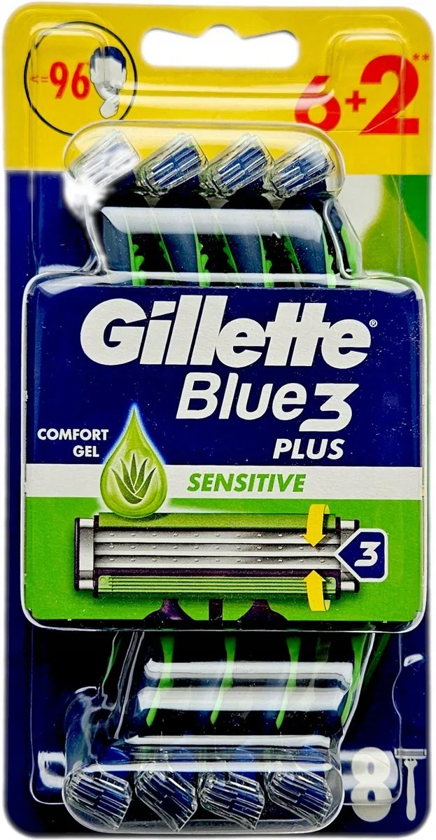 Бритвенные станки для мужчин 8 шт Gillette, Blue