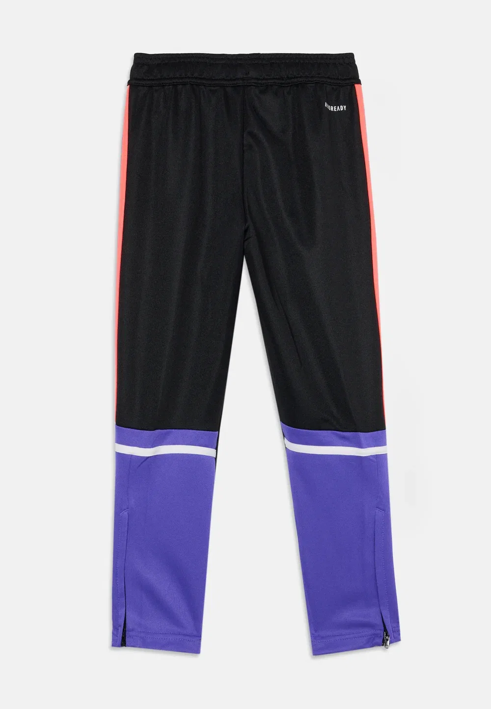 Спортивные штаны унисекс - брюки от спортивного костюма Adidas Performance, Black/Solar Purple/White — фото 2