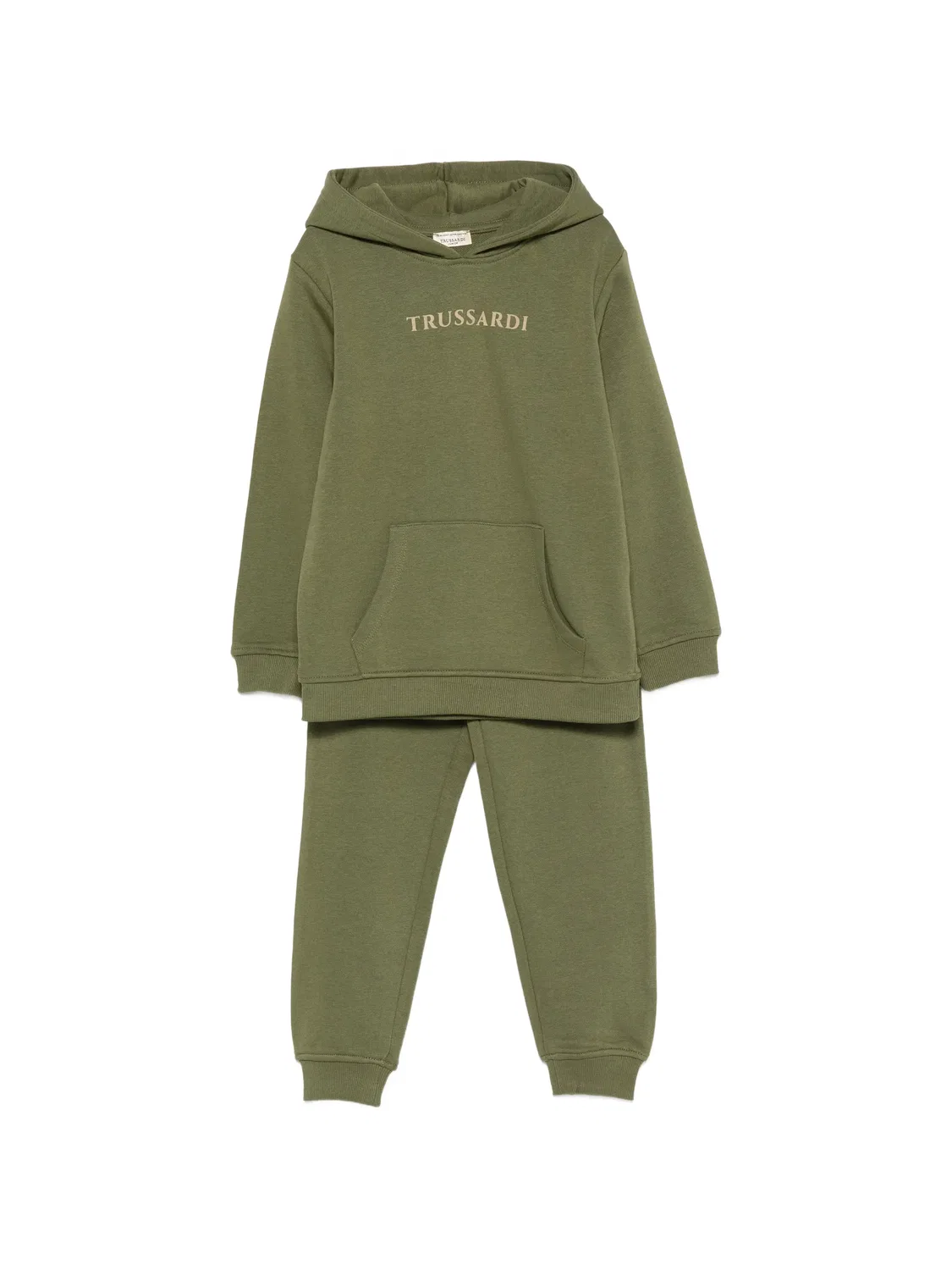Спортивные брюки с кулиской зеленые Trussardi, зеленый