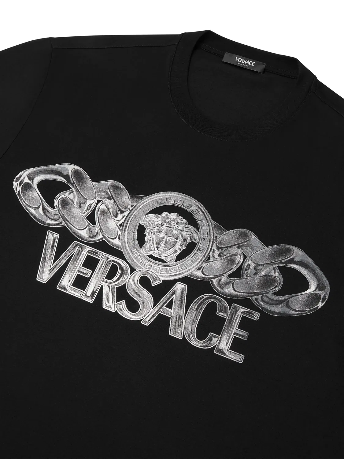 Футболка Medusa On Chain Versace, черный — фото 2