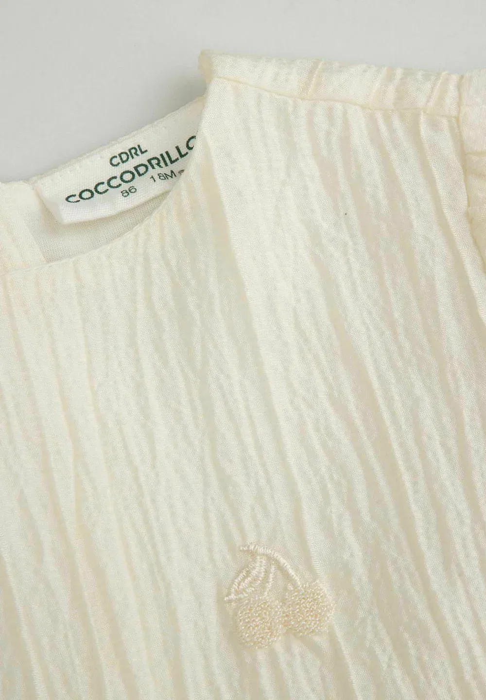Sukienka tkaninowa (f-wc6128201fgn-003-068) - дневное платье Coccodrillo, Ecru — фото 3