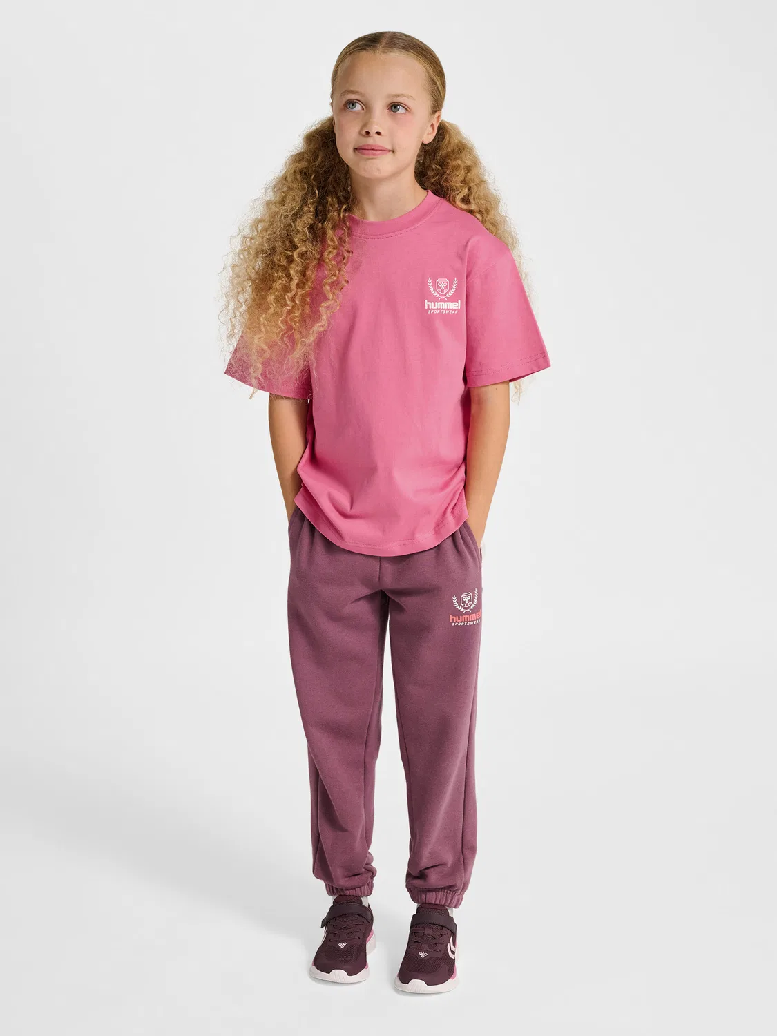 Детская футболка свободного кроя Hmljr Loose Hummel, Rosa — фото 3