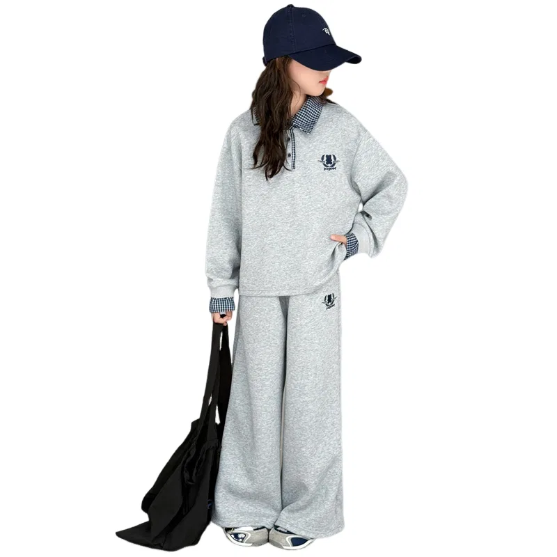 Детский спортивный комплект из футера Lanza, Gray