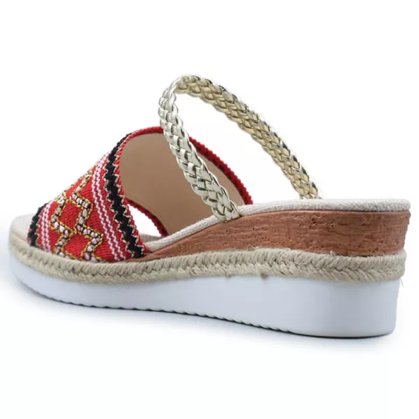 Женские босоножки Comfort 19 на платформе Henry Ferrera, красный — фото 3