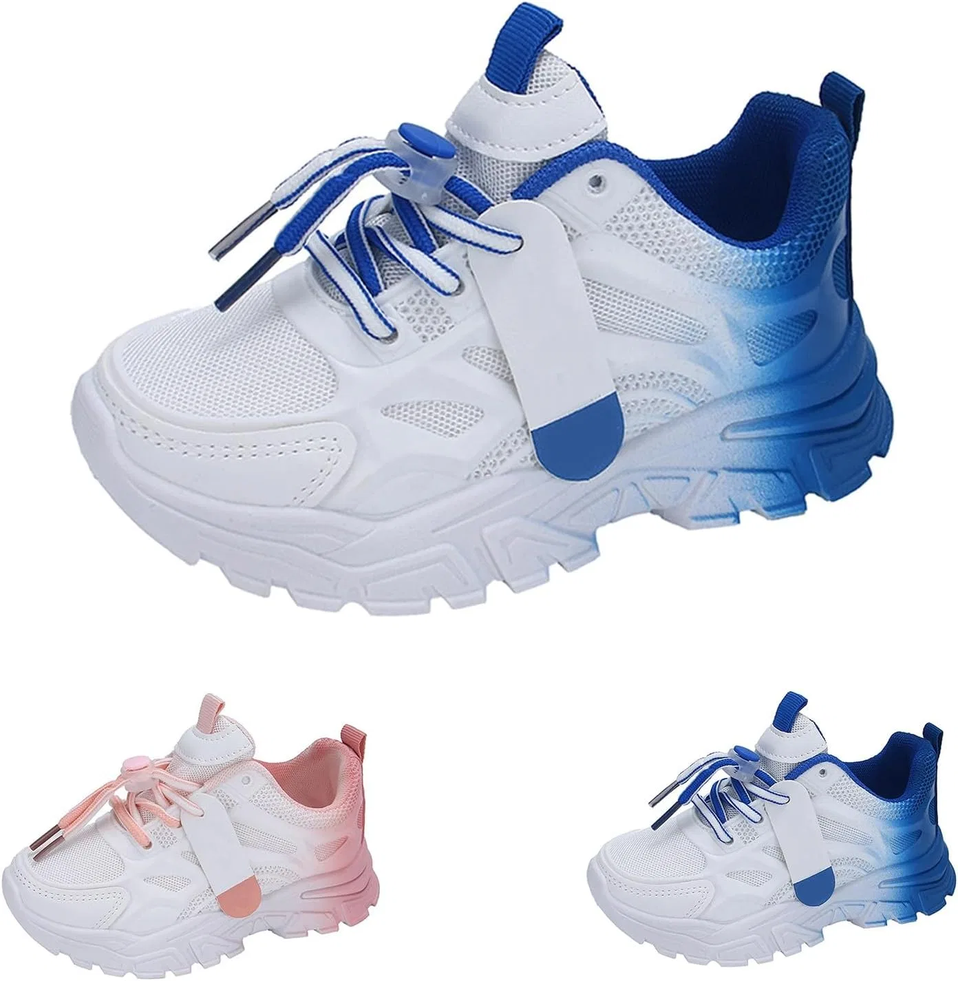 Детские кроссовки для девочек с принтом School Trainers, Blue — фото 3