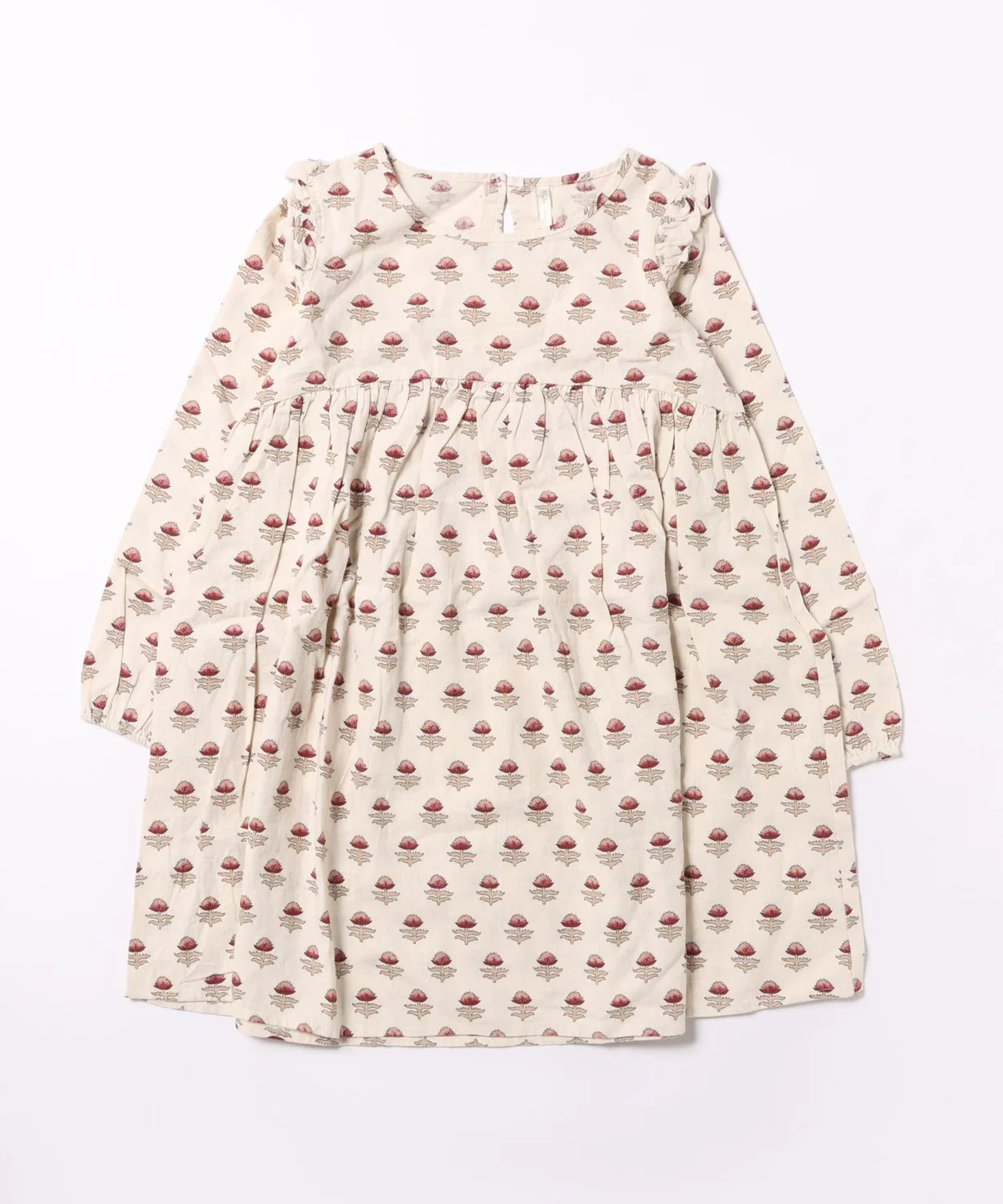 Детское платье-пипер с длинным рукавоми принтом Piper Dress Rylee + Cru, Ivory Floral