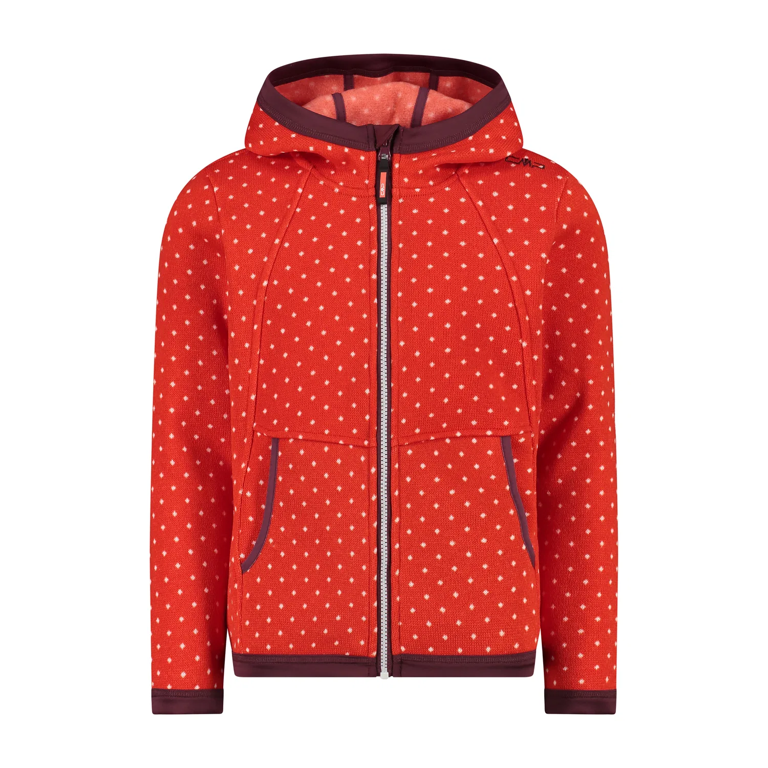 Детская флисовая куртка с капюшоном CMP Kid G Fix Hood Jacket, Mango