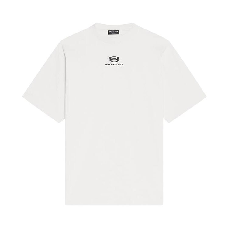 

Футболка Balenciaga Large Fit T-Shirt 'Chalky White/Black', белый