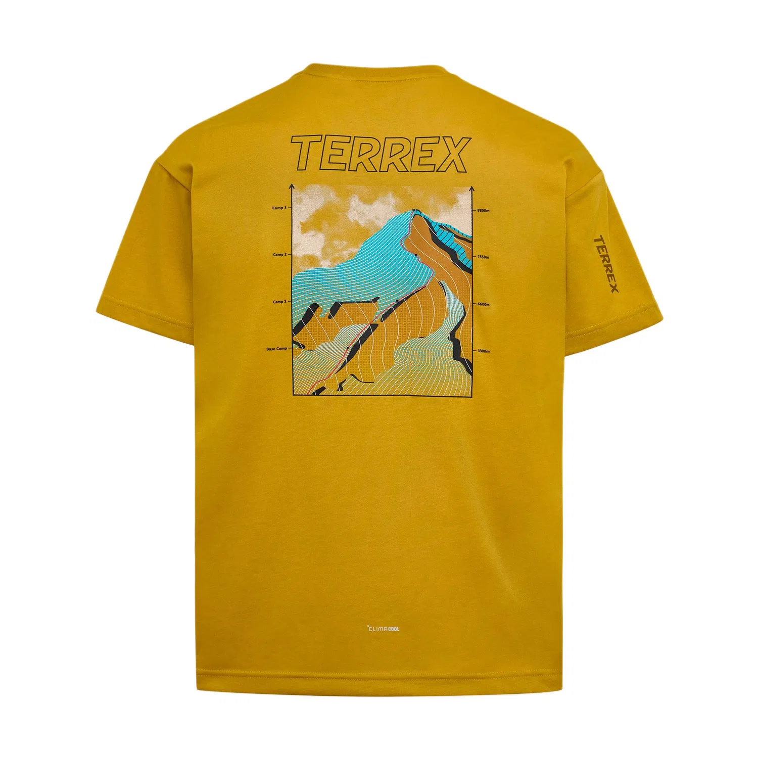 Футболка унисекс с круглым вырезом Victory Gold Adidas, Victory Gold — фото 3