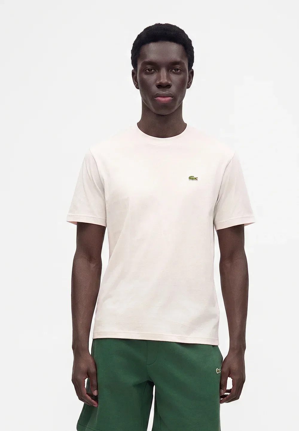 Футболка Lacoste Mansia, однотонная, белый