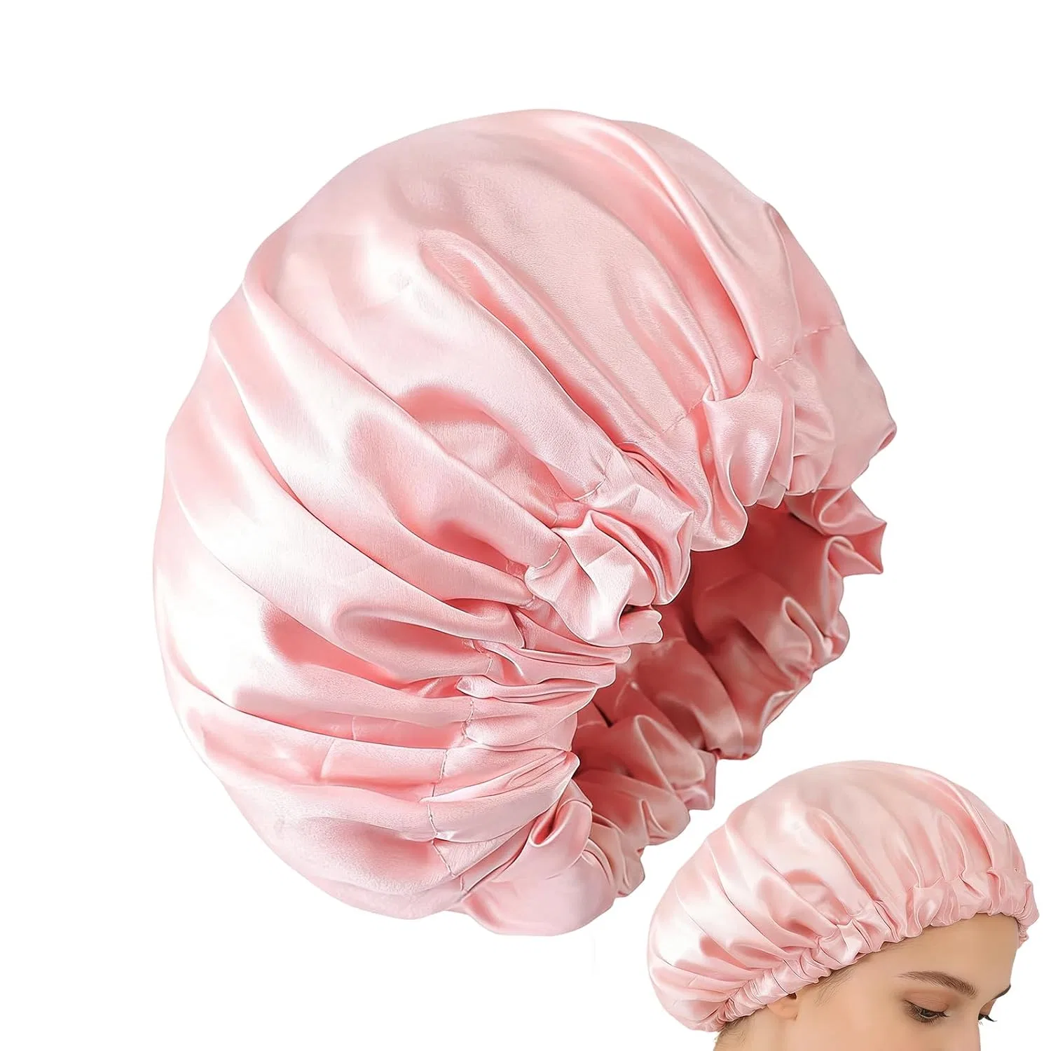 Шапочка для душа, Wiederverwendbare Duschhaube, Gold Pink Generisch