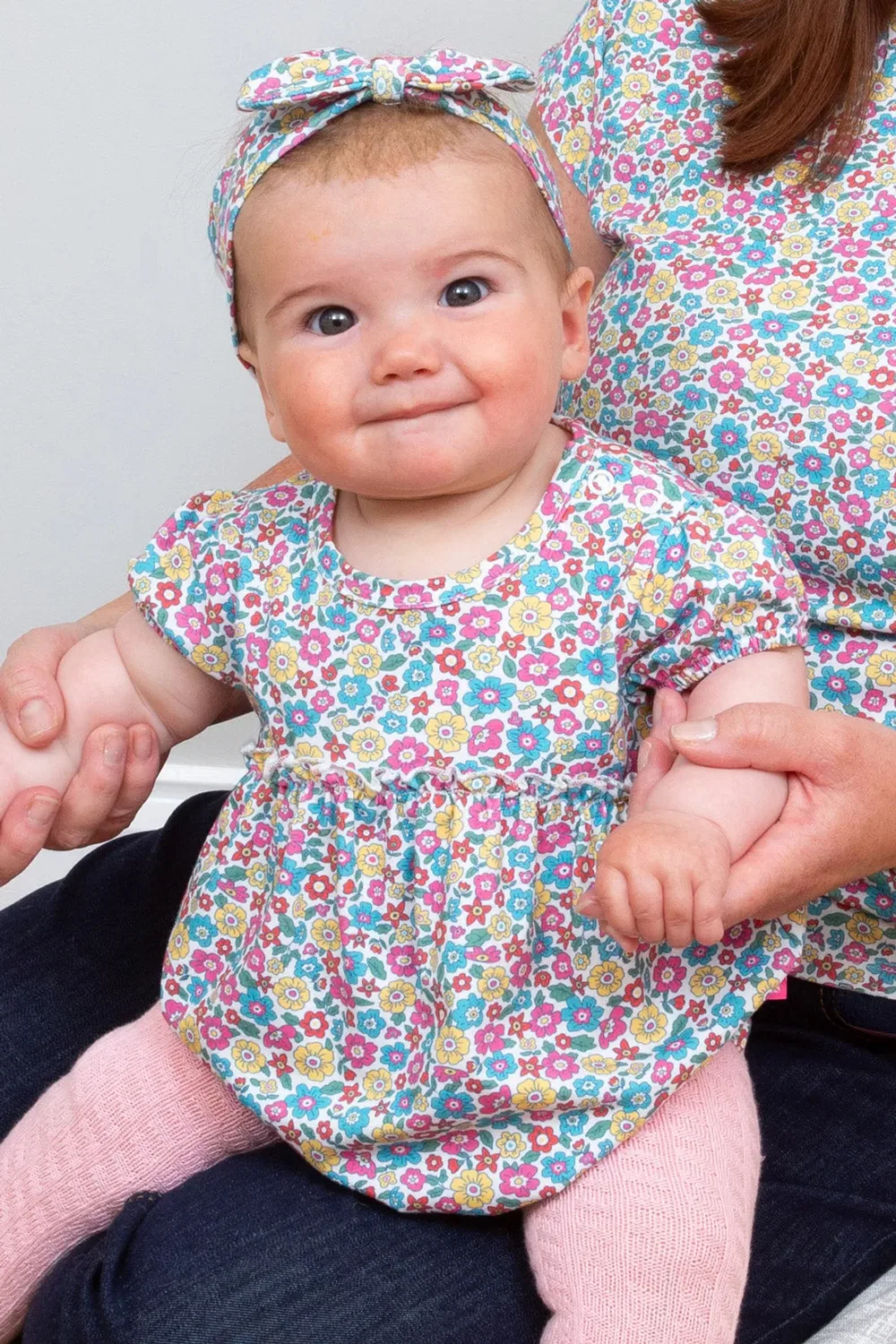 Детский боди-комбинезон с принтом Baby Born to Bloom Kite, Multi — фото 2