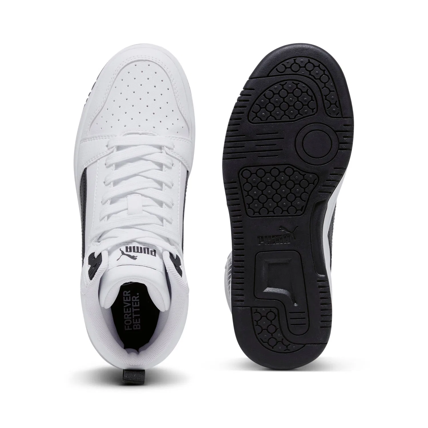 Детские кроссовки высокие с SOFTFOAM+ PUMA, White/Black — фото 4