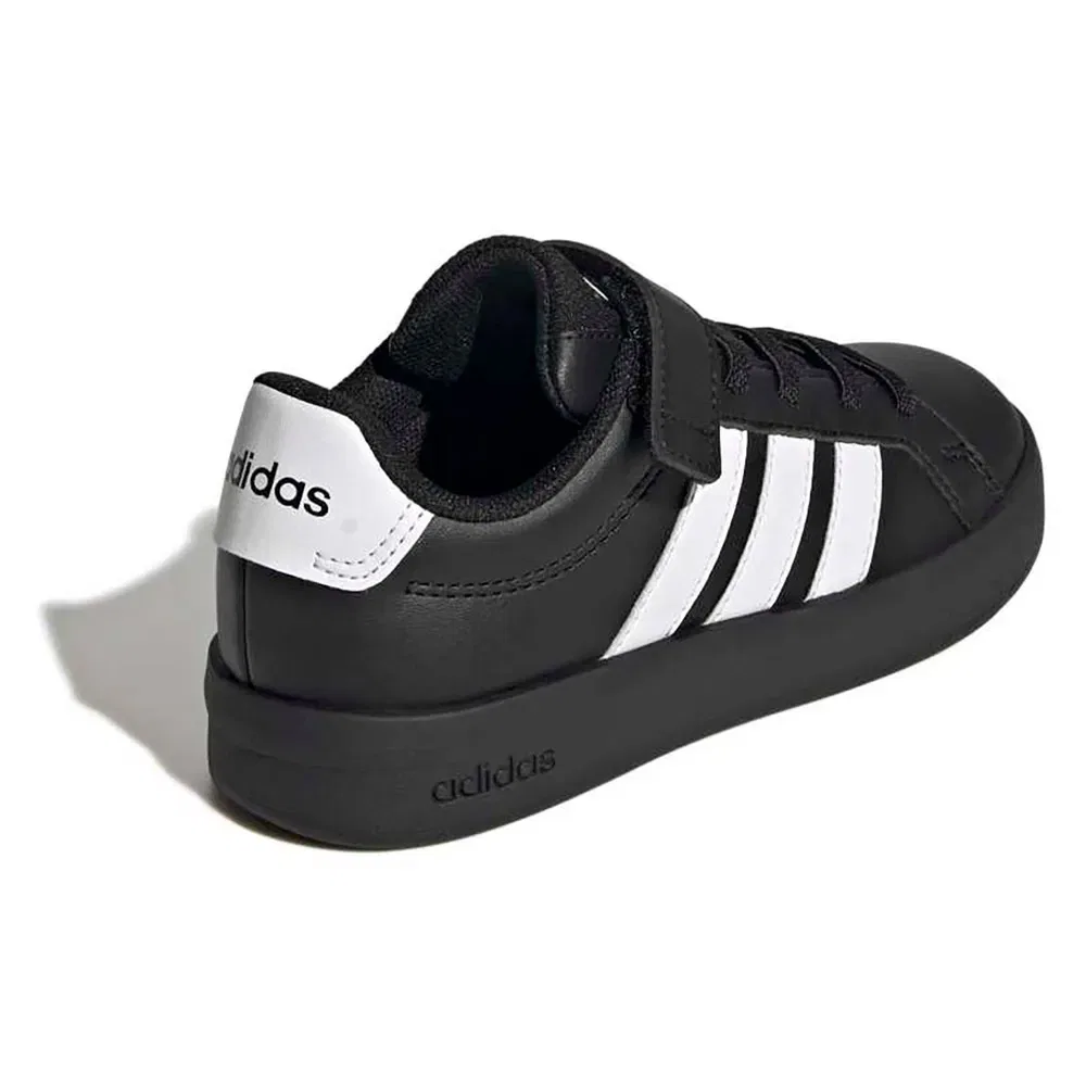 Кроссовки детские Grand Court Adidas, черный — фото 4