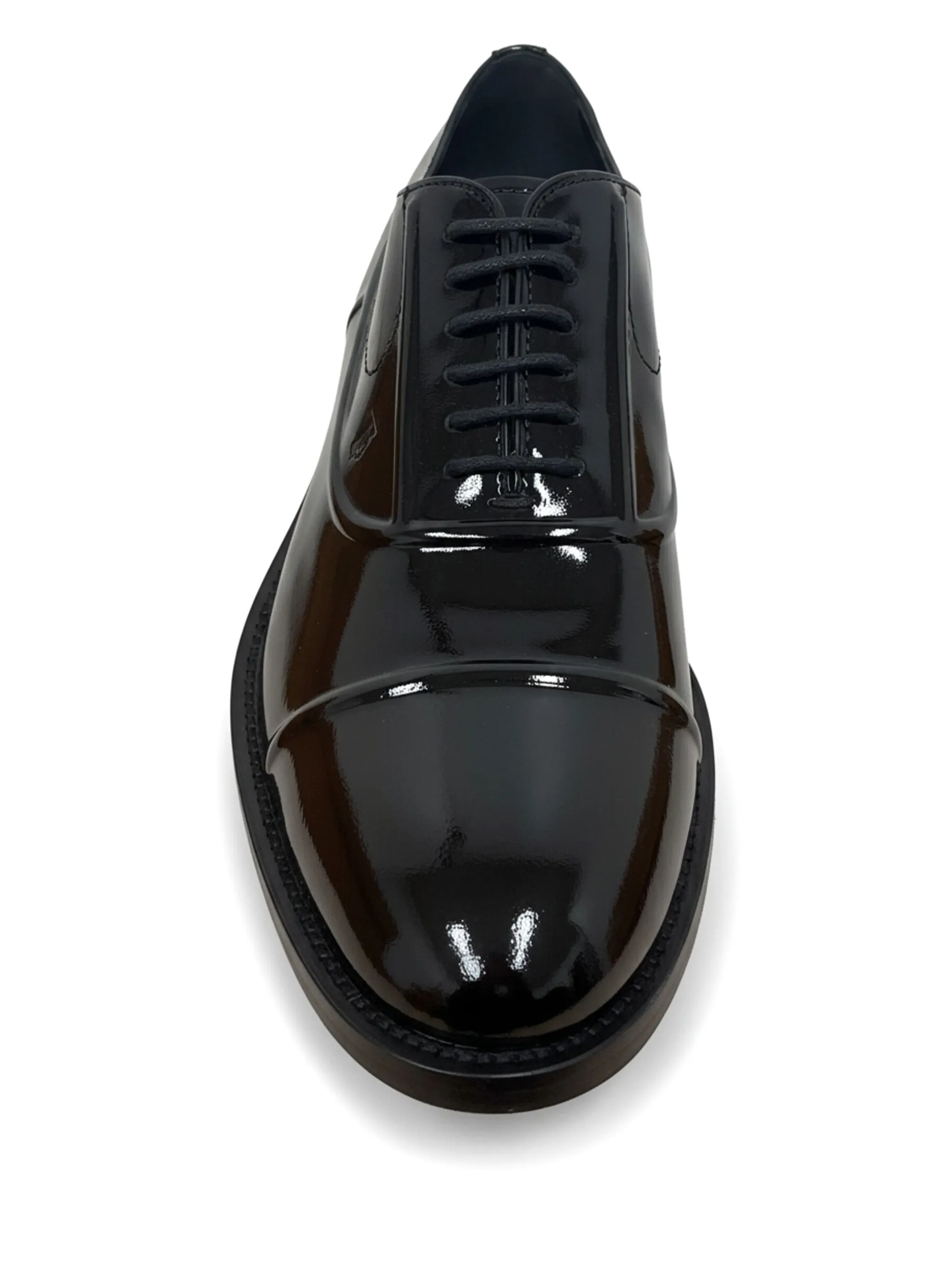 Оксфордские туфли из лакированной кожи Tod'S, черный — фото 2