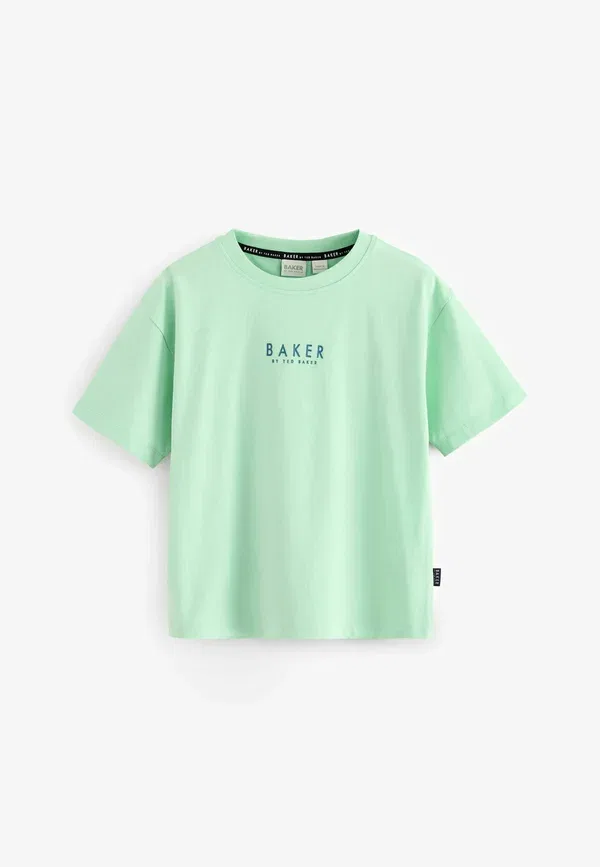 Футболка стандартного кроя - комплект из 3 штук - с принтом Baker By Ted Baker, темно-синий/зеленый — фото 4